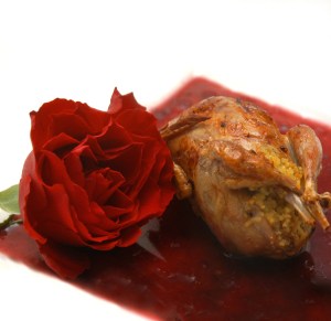 Quail in a Bed of Roses